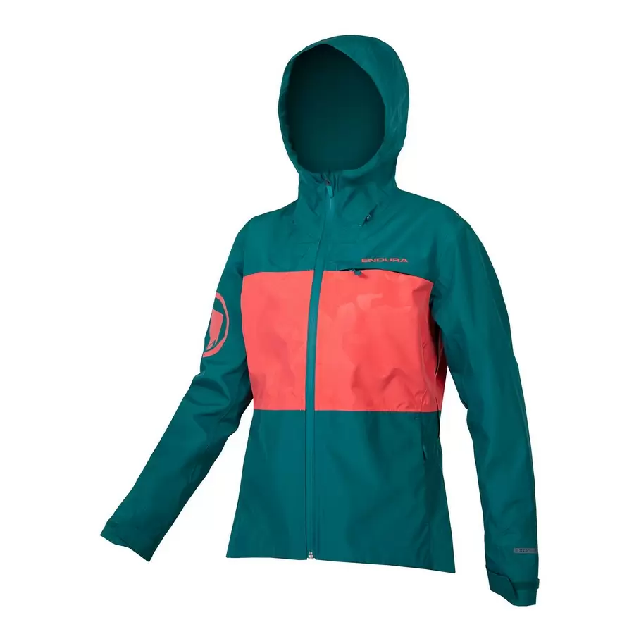 Chaqueta SingleTrack Jacket II para mujer, resistente a la lluvia y al viento, verde, talla XS - image