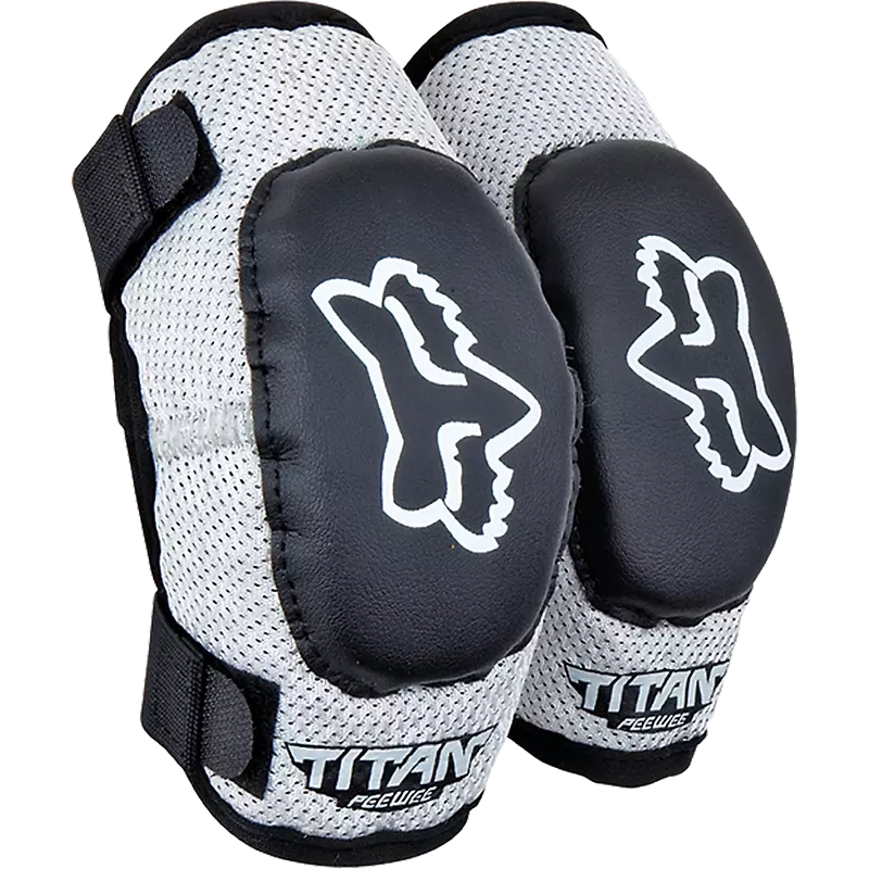 Codo Peewee Titan Negro/Plata Talla M/L