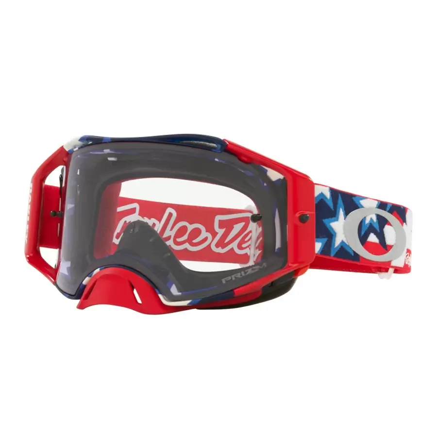 Óculos de proteção Airbrake MX TLD bandeira vermelha Prizm MX para luz baixa lente vermelha - image