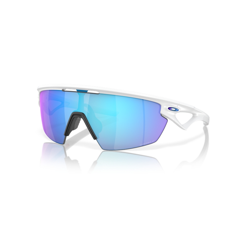 Sphaera Matte White Glasses Prizm Sapphire Polarized Lens