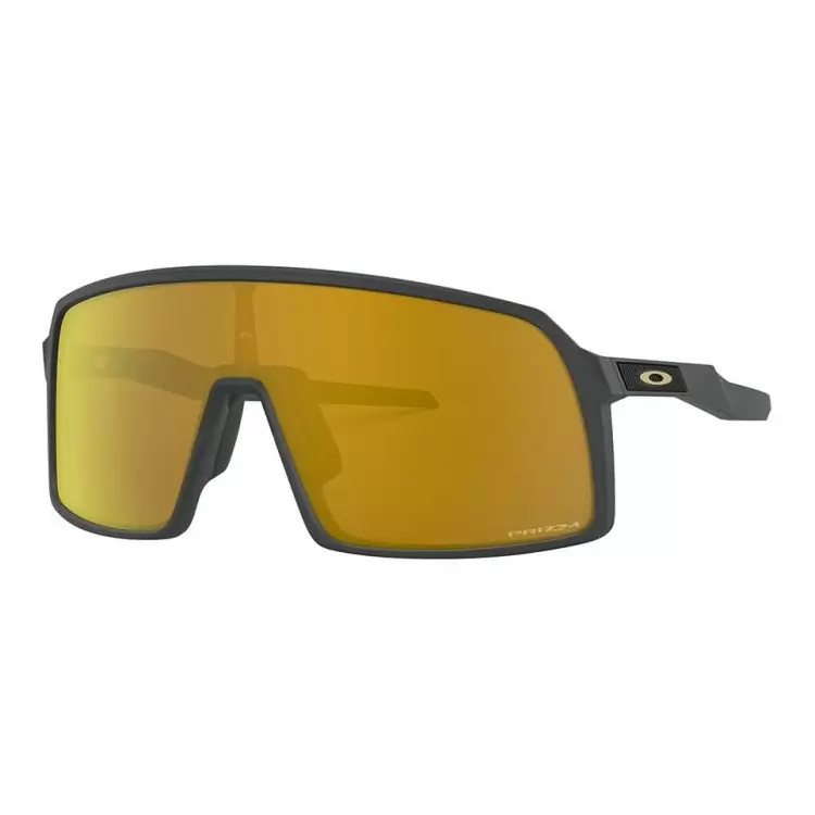 Gafas de Sol Sutro Matte Carbon Prizm 24k Lente Negro/Oro #4