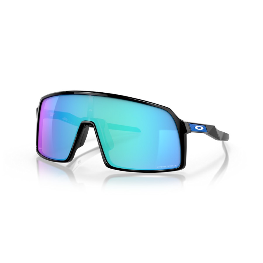 Occhiali Sutro Polished Black Lente Prizm Sapphire Nero/Blu