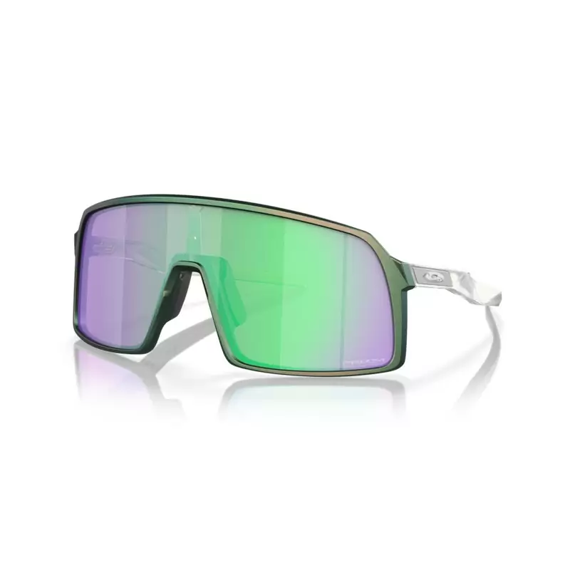 Sutro Matte Silver Green Colorshift-Brille Prizm Road Jade Transparente/grüne Linse - image