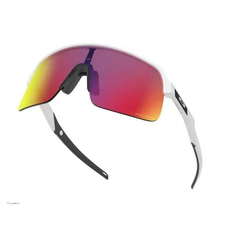 Sutro Lite Sunglasses Matte White Prizm Road Lens White /Red #1