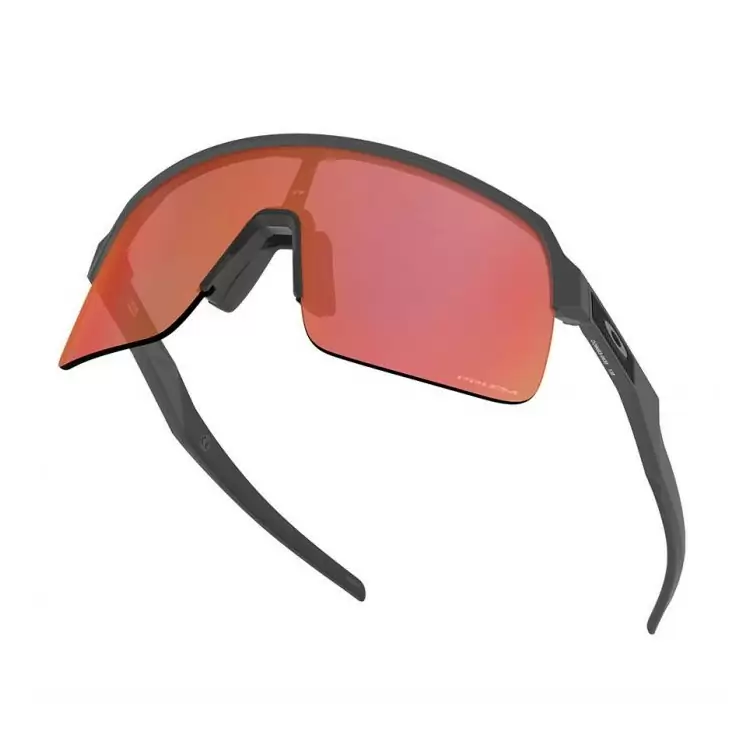Sutro Lite Sunglasses Matte Carbon Prizm Trail Torch Lens Black/Red #2