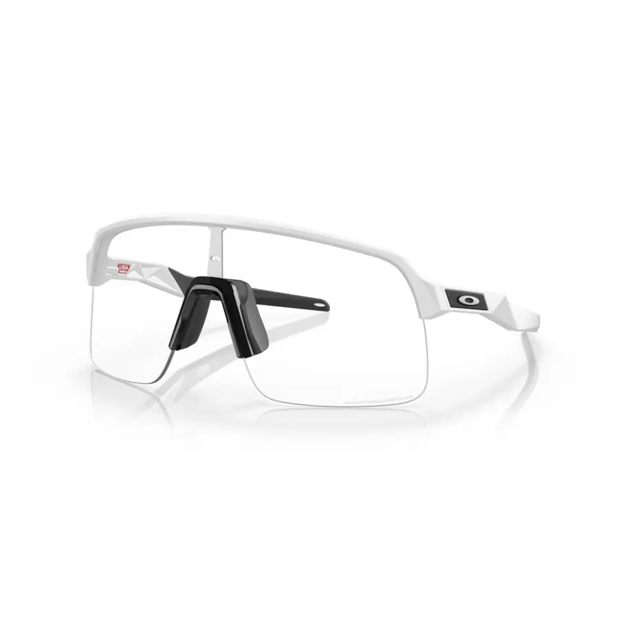 Sutro Lite Sunglasses Matte White Clear To Black Iridium Photochromic Lens - image