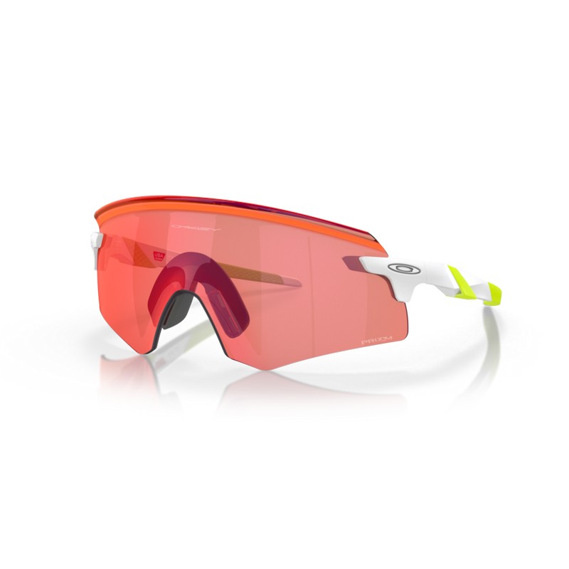 Encoder Matte White Lunettes Prizm Field White/Orange Lens