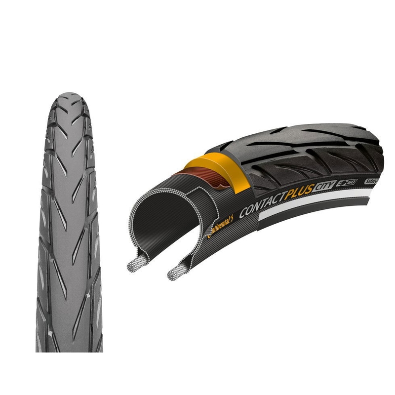 City City Contact Plus City 27.5x2.20 Negro reflectante