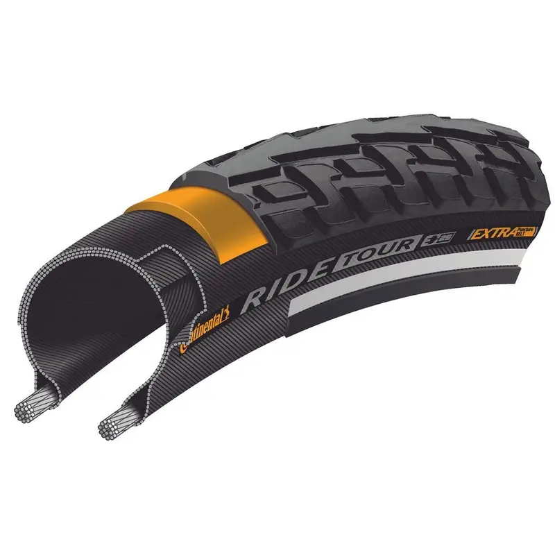 City Ride Tour Tour 28x1 1/2 Reflective Black - image