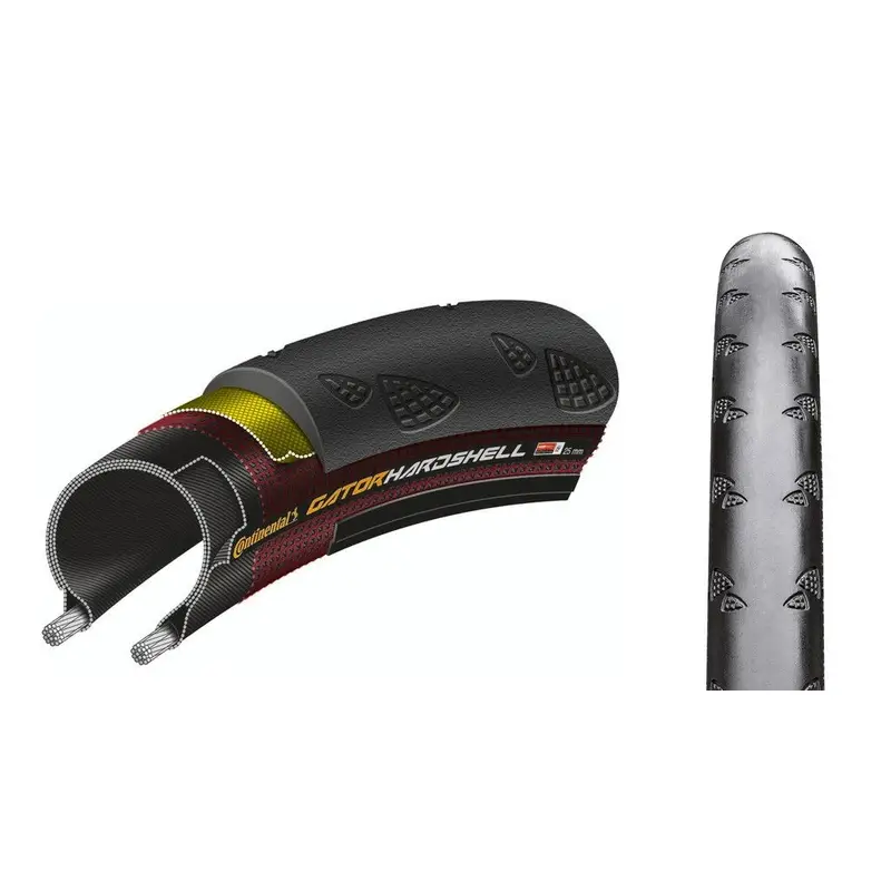 Gator Hardshell 700x32c neumático negro Duraskin neumático - image