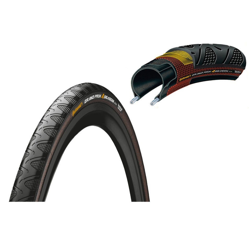 Copertone Strada Grand Prix 4-Season 28 700x28C DuraSkin Nero