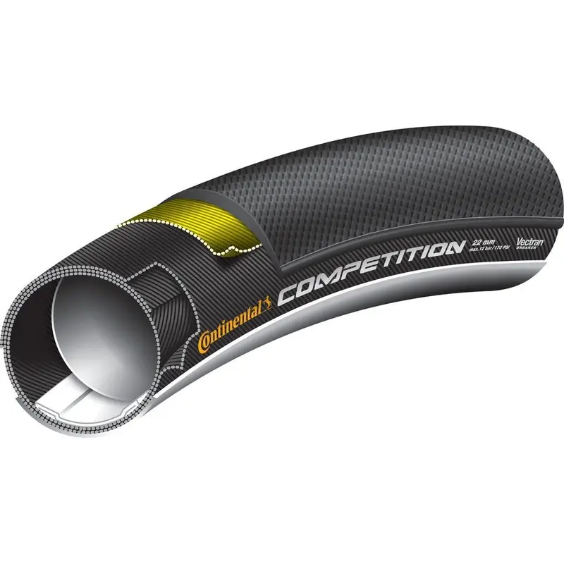 Competencia de cubierta de carretera 28'x25 mm Skin Negro - image