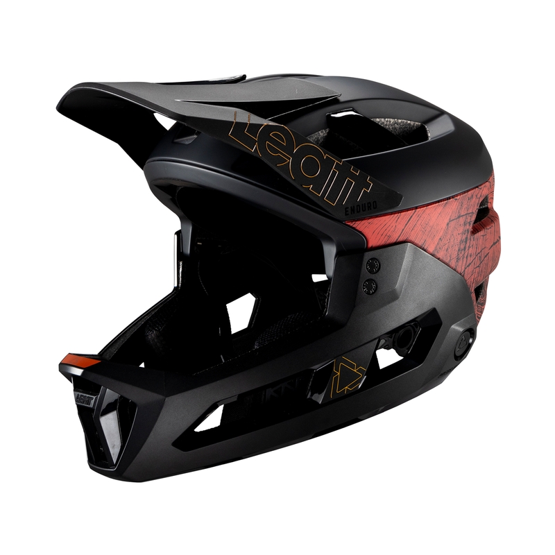 Casco MTB Enduro 3.0 Con Mentoniera Removibile 3 in 1 Nero/Rosso Taglia S (51-55cm)