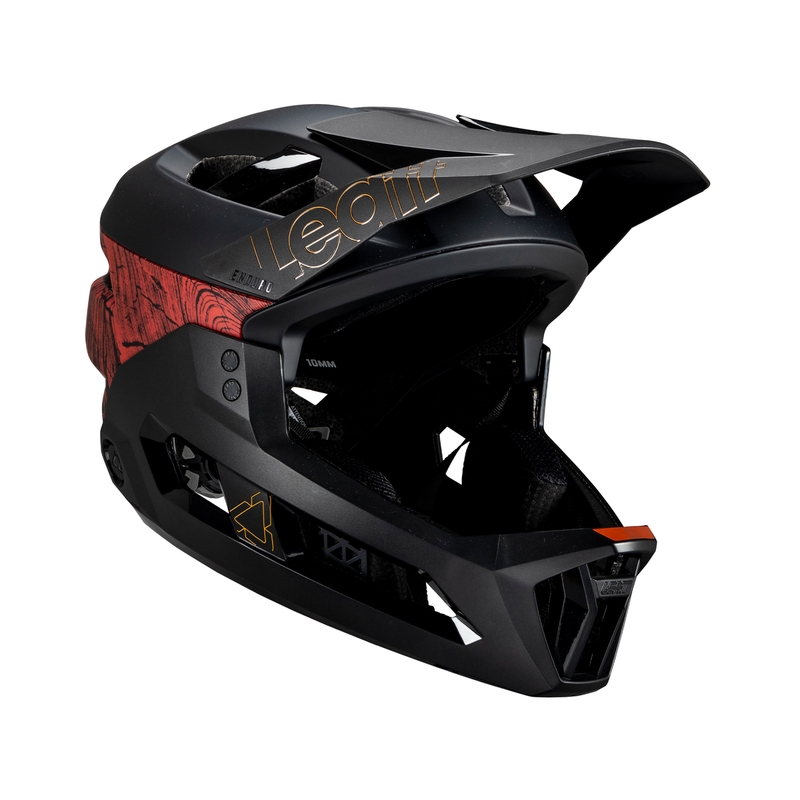 Capacete MTB Enduro 3.0 V25 Preto/Vermelho Tamanho S (51-55cm)