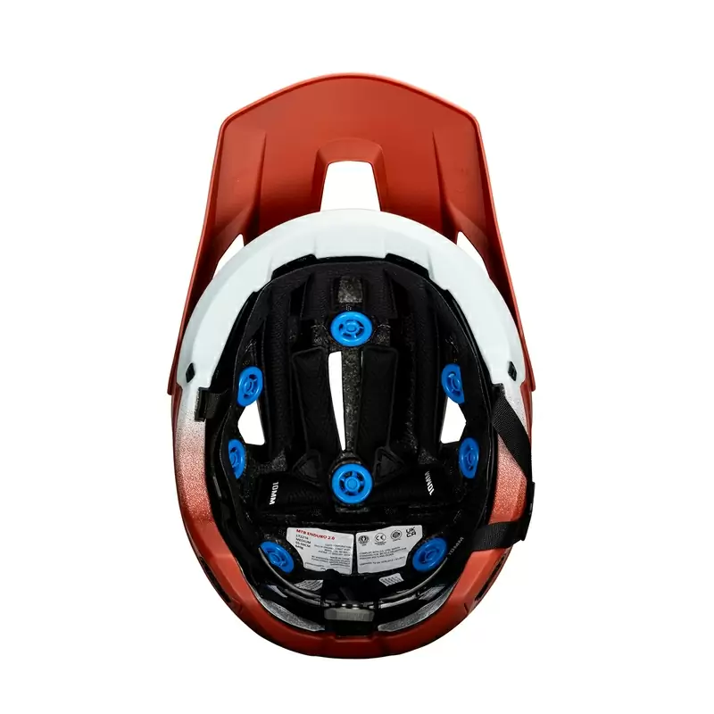 Casco MTB Enduro 2.0 V25 Rosso/Bianco Taglia S (51-55cm) #3