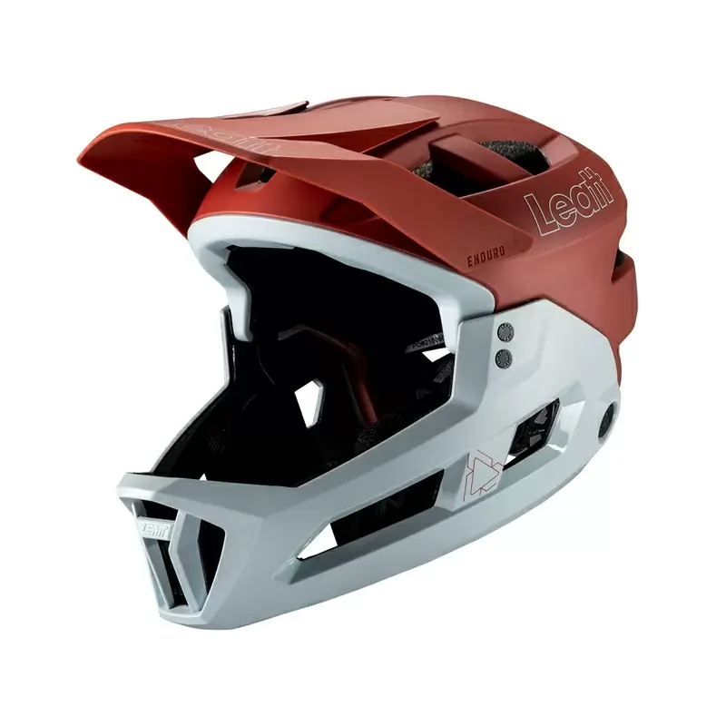 Capacete MTB Enduro 2.0 V25 Vermelho/Branco Tamanho S (51-55cm) #8