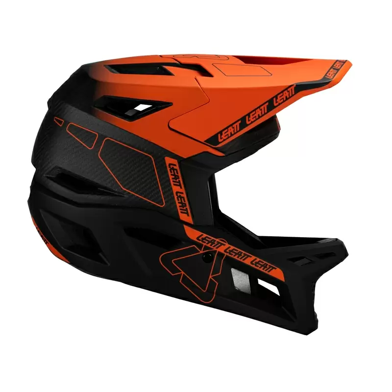 Casco MTB Gravity 6.0 Carbon V25 Nero/Arancio Taglia L (59-60cm) #2