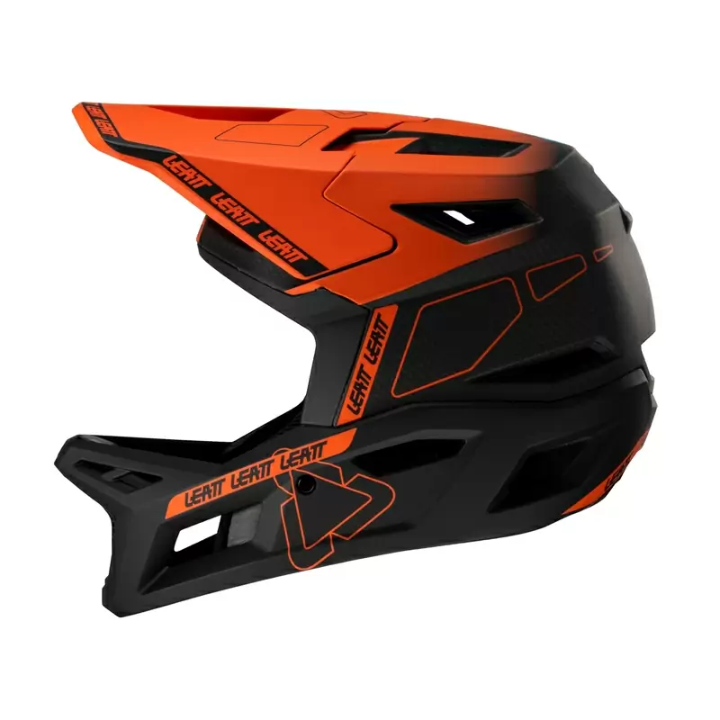 Casco MTB Gravity 6.0 Carbon V25 Nero/Arancio Taglia L (59-60cm) #4