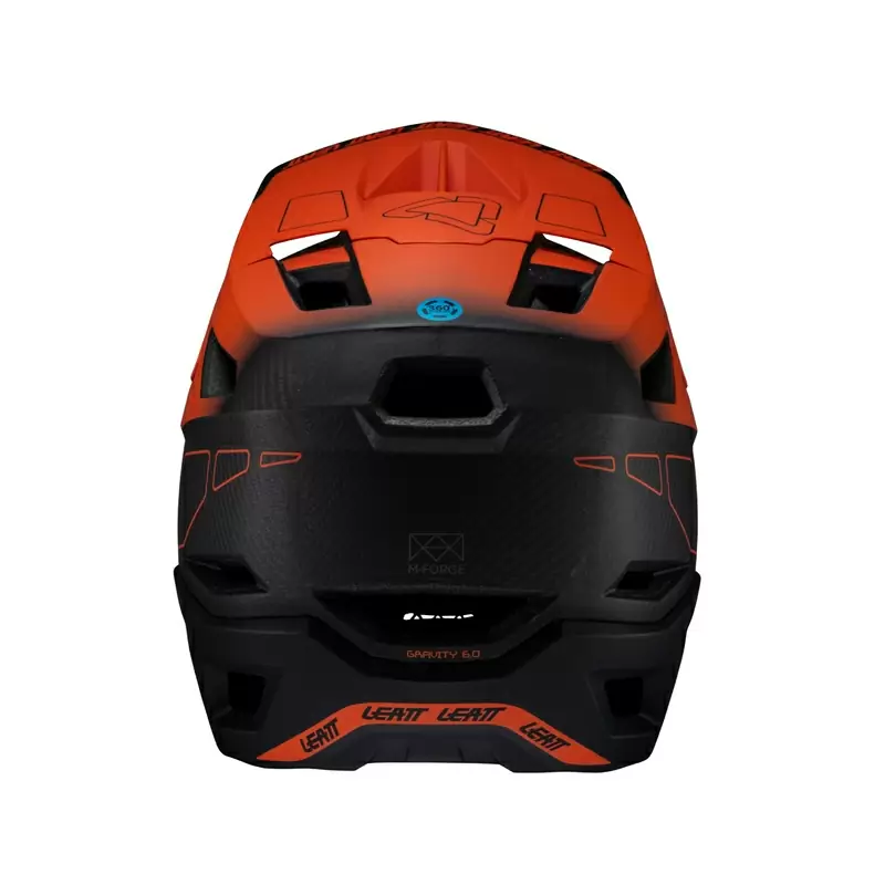 Casco MTB Gravity 6.0 Carbon V25 Nero/Arancio Taglia L (59-60cm) #5