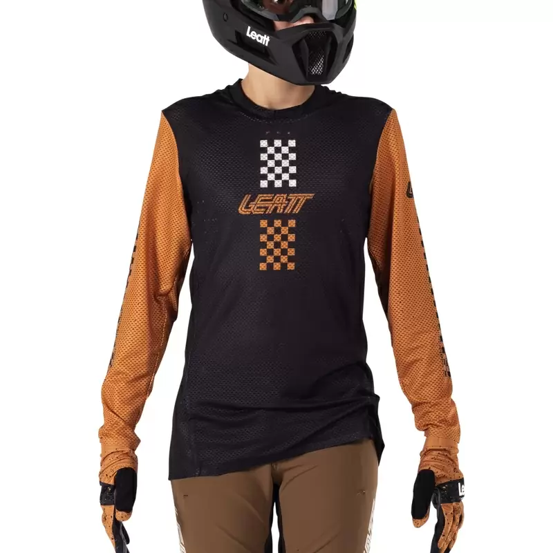 MTB Gravity 4.0 Long Sleeves Jersey Child Black/Brown Size M (130-140cm) #9