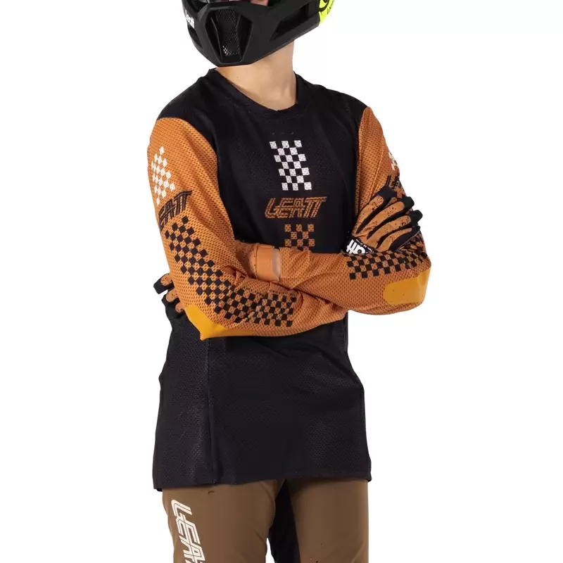 MTB Gravity 4.0 Long Sleeves Jersey Child Black/Brown Size M (130-140cm) #6