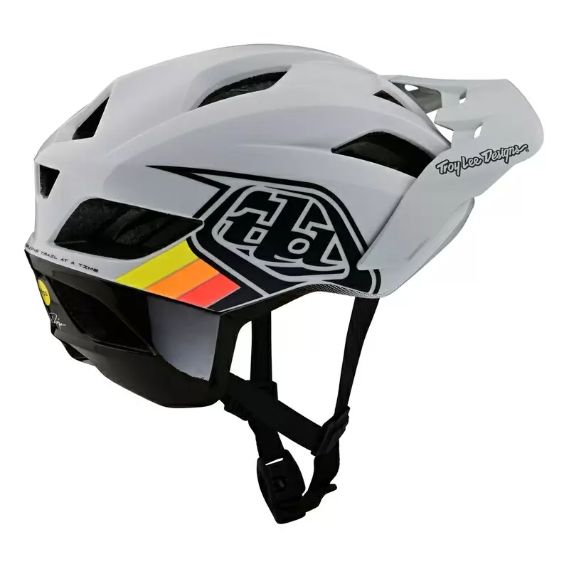Casque de ligne de flux pour VTT Si badge avec 14 trous de ventilation blancs taille xs #4