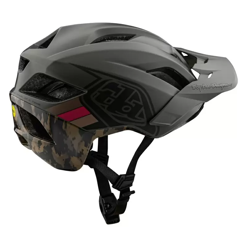 Capacete MTB se o emblema da linha de fluxo com 14 orifícios de ventilação azul tamanho m/l #2