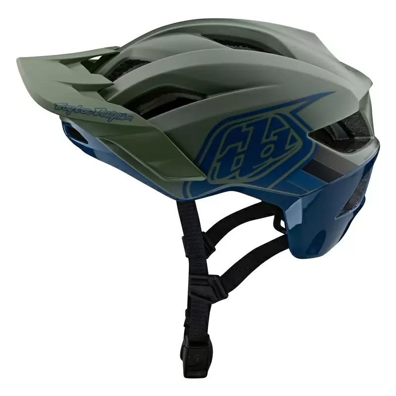 Capacete MTB se o emblema da linha de fluxo com 14 orifícios de ventilação verde tamanho XS/S #1