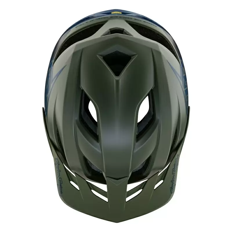 Capacete MTB se o emblema da linha de fluxo com 14 orifícios de ventilação verde tamanho XS/S #3
