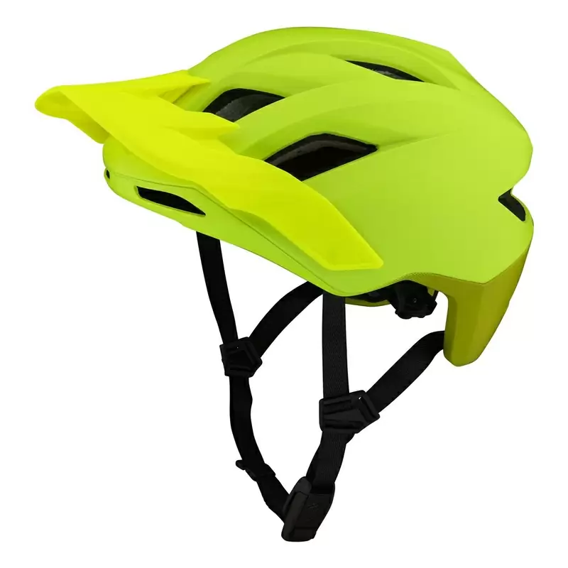 MTB Flowline -Helm mit 14 gelben Lüftungslöchern xs/s #2