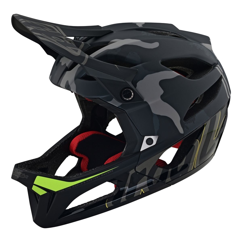 STAGE Full Face MTB Helmet Grey/Green Size M/L (57-59cm)