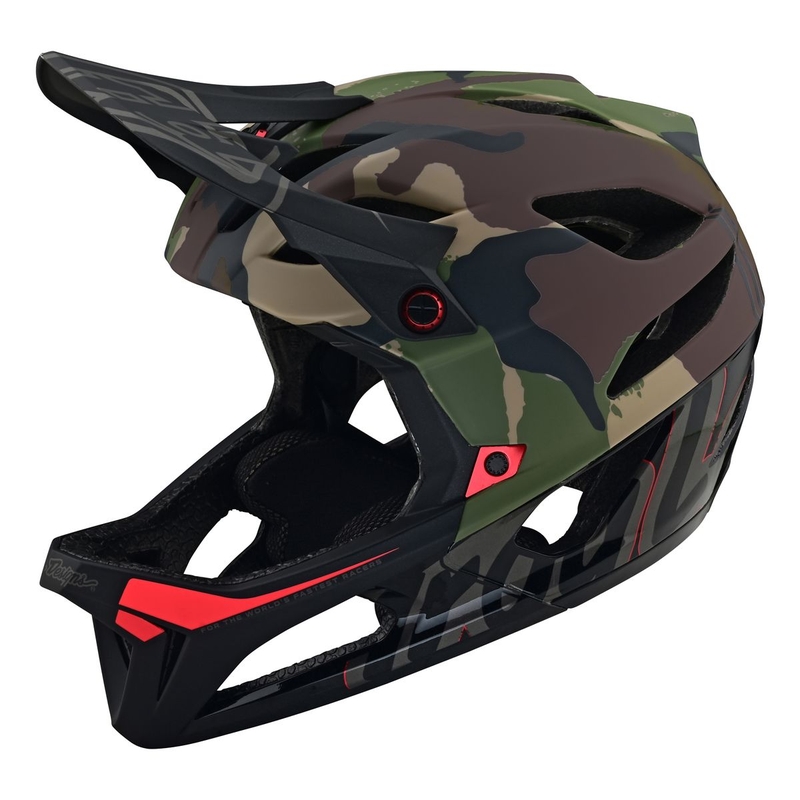 Full Face MTB Helmet STAGE Green Camo Size M/L (57-59cm)