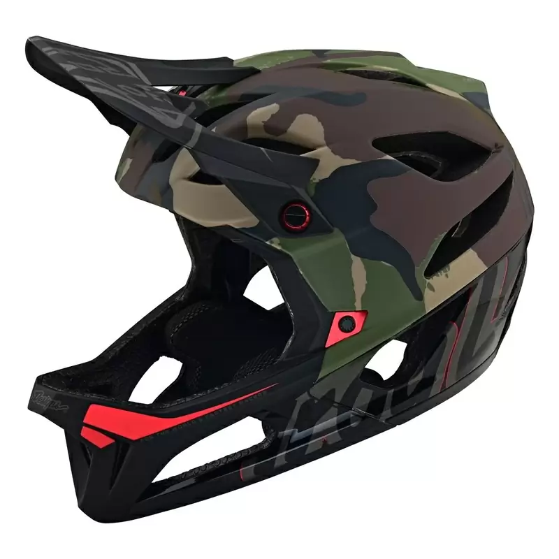 Full Face MTB Helmet STAGE Green Camo Size M/L (57-59cm) - image