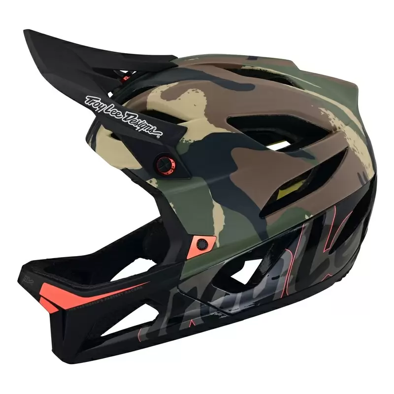 Full Face MTB Helmet STAGE Green Camo Size M/L (57-59cm) #1