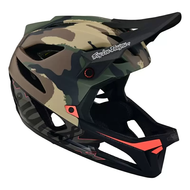 Full Face MTB Helmet STAGE Green Camo Size M/L (57-59cm) #6