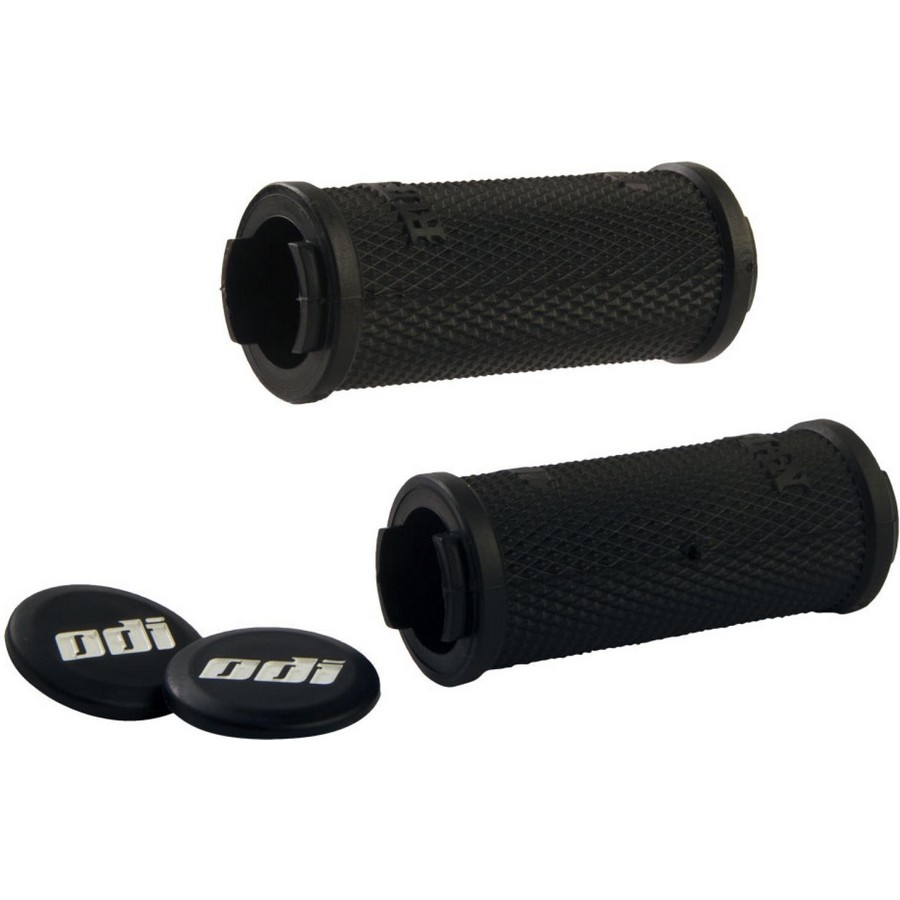 Par de puños Ruffian Lock-On MTB sin abrazaderas 130 mm negro