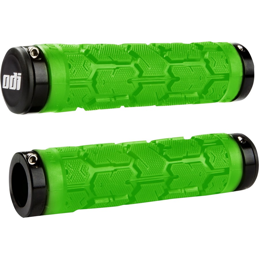 Par de puños Rogue Lock-On MTB 29,5x130 mm, paquete adicional verde