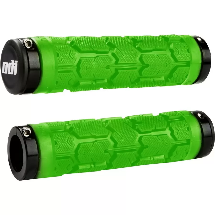 Par de puños Rogue Lock-On MTB 29,5x130 mm, paquete adicional verde - image
