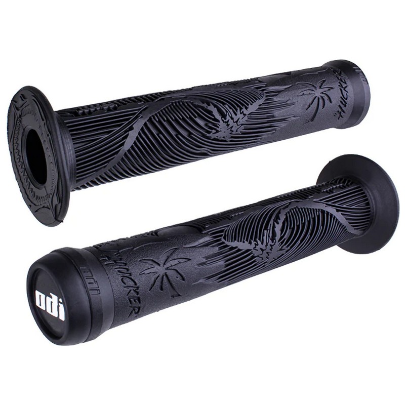 Puños HUCKER SIGNATURE CON BRIDA BMX Negro 160mm