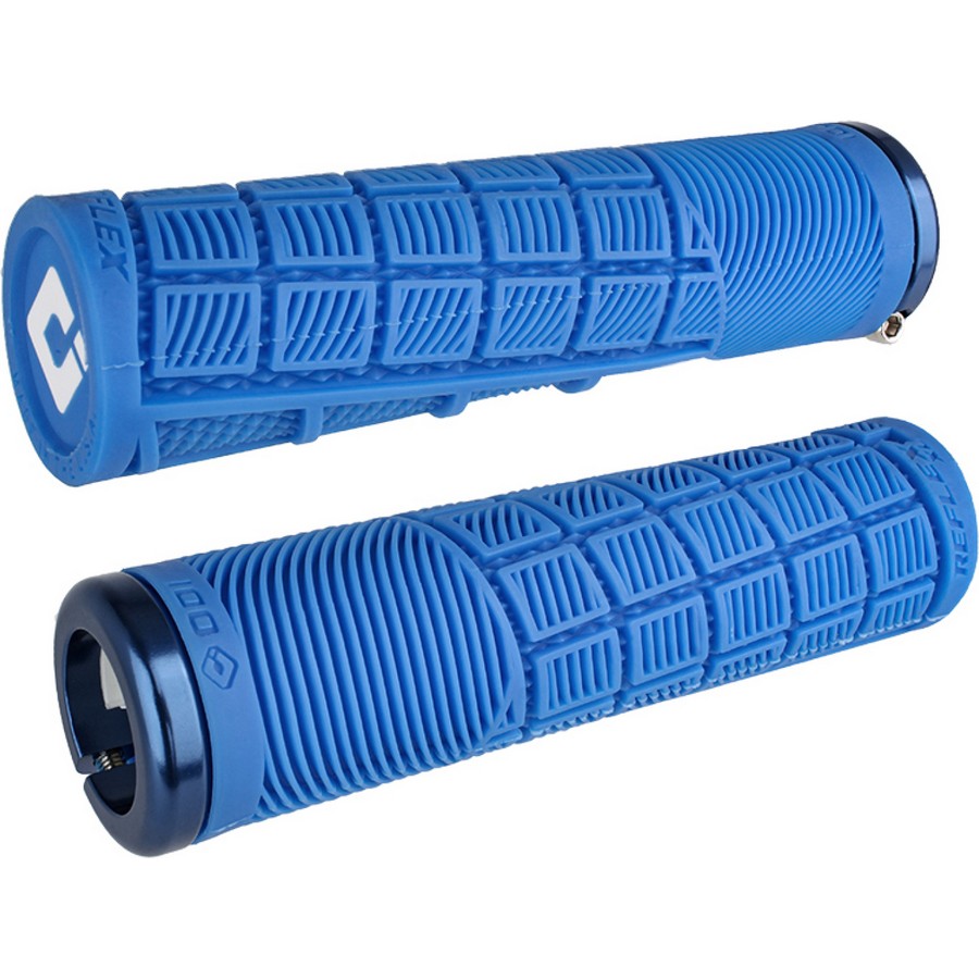 Pair of MTB Reflex XL V2.1 Grips 34,5x135mm Blue