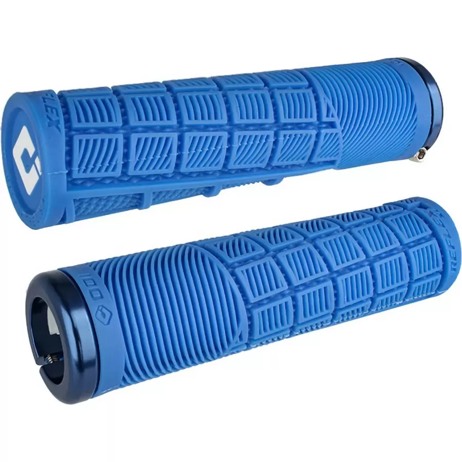 Pair of MTB Reflex XL V2.1 Grips 34,5x135mm Blue - image