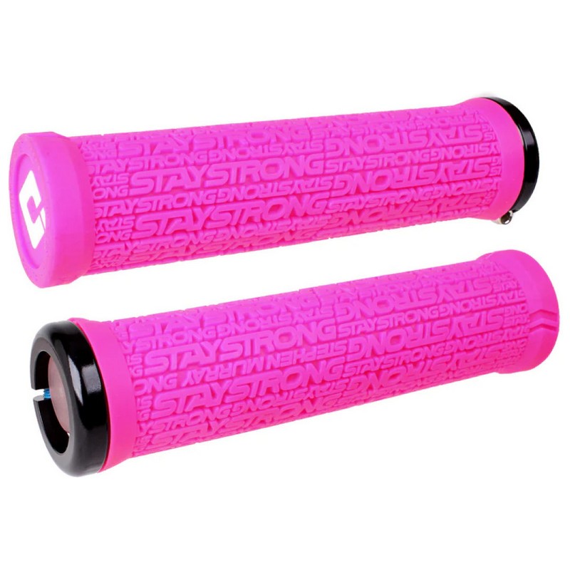 Manopole BMX STAY STRONG V2.1 Rosa 135 mm