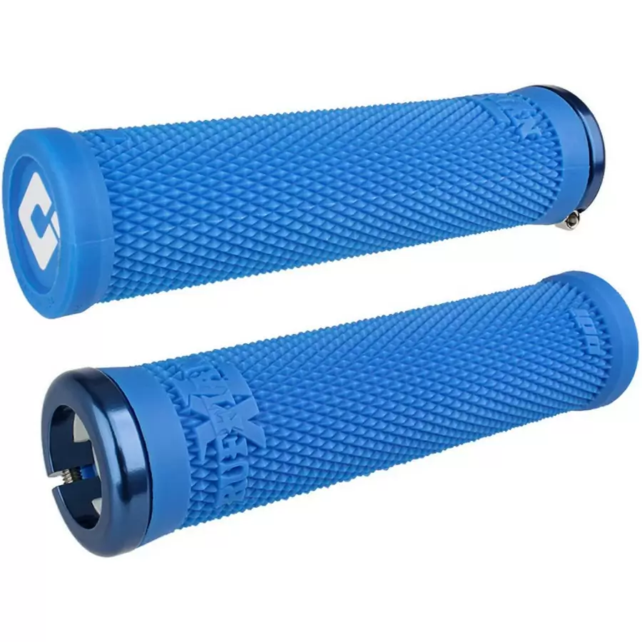 Par de puños MTB Griffe Ruffian XL V2.1 Lock-On 32 mm x 135 mm azul - image