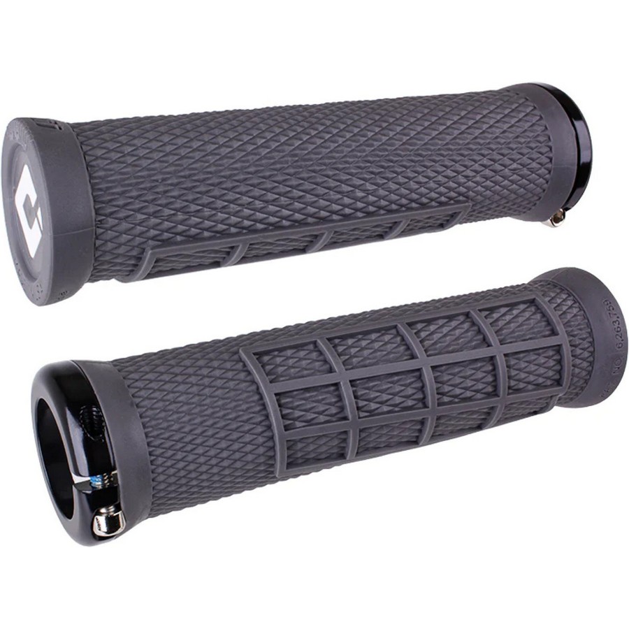Par de puños MTB Elite Flow Lock-On 2.1 130 mm gris/negro
