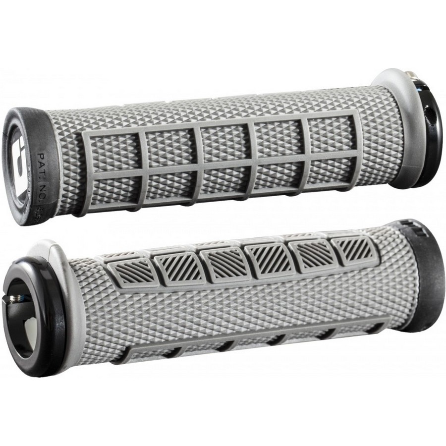 Par de puños MTB Elite Pro Lock-On 2.1 130 mm gris/negro