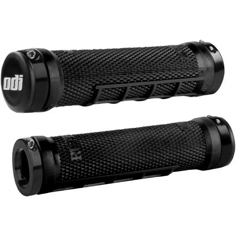 Pair of Ruffian MX Lock-On MTB Grips 130mm Black - image