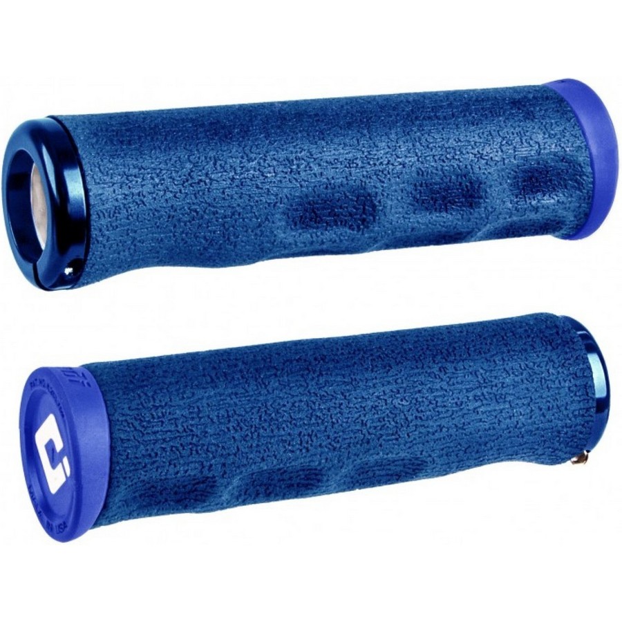 Coppia Manopole F-1 Dread Lock 130mm Blu