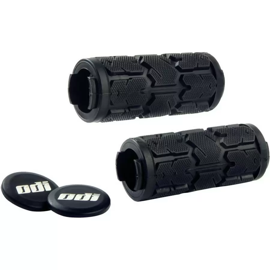 Par de puños Rogue Lock-On MTB sin abrazaderas 130 mm negro - image