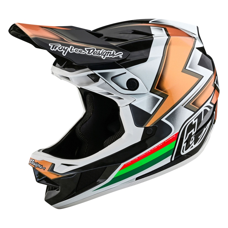 Casco MTB D4 CARBON EVER Nero Giallo/Bianco Taglia XS (53-54cm)