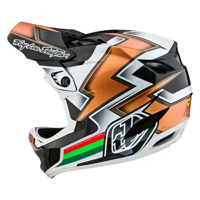 Casco MTB D4 CARBON EVER Nero Giallo/Bianco Taglia XL (60-61cm) #4